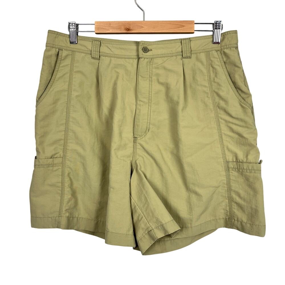 SPORTIF Women's 16 Tan 100% Nylon‎ Performance Outdoor Fishing Hiking 6" Shorts